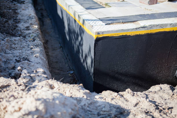 Professional Vapor Barrier Installation technician working in Pompton Lakes, NJ